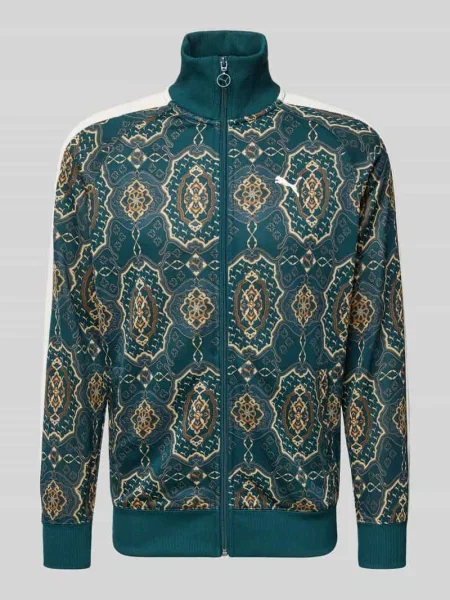 Bluza rozpinana ze wzorem na całej powierzchni i stójką Puma Performance