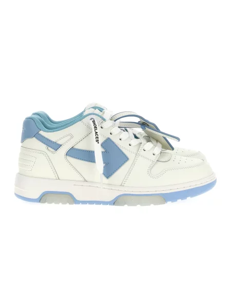 Sneakersy Off-white skórzane biznesowe białe