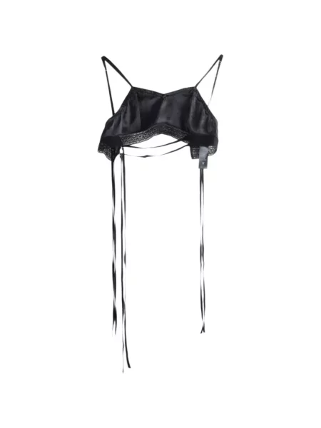 Sutien bralette Ann Demeulemeester din dantelă negru