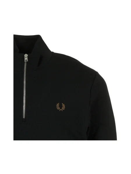 Mikina na zips Fred Perry čierna