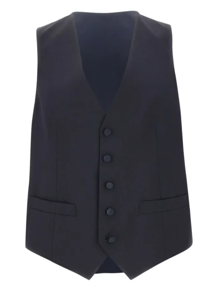Costum Marchesani din satin de costum albastru