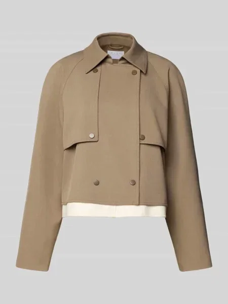 Trencz z zapięciem na zatrzaski Jake*s Collection brązowy