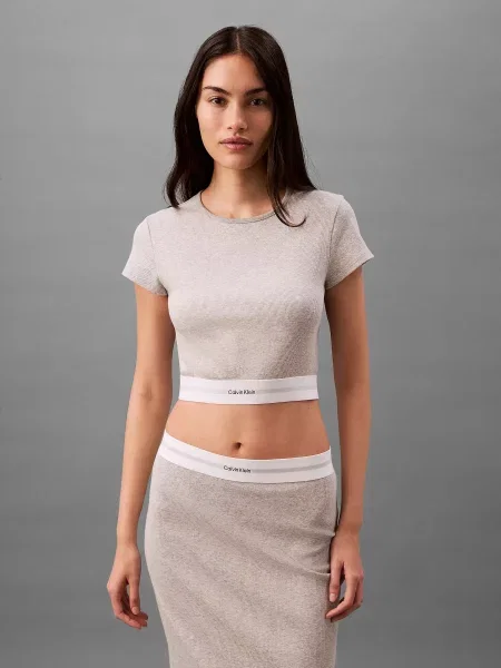 Верх піжами Calvin Klein Underwear бежевий