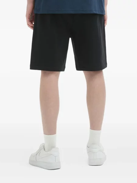 Pantaloni scurți Fingercroxx cu broderie cu cordon negru