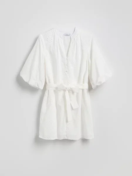 Reserved Ажурна мінісукня білий