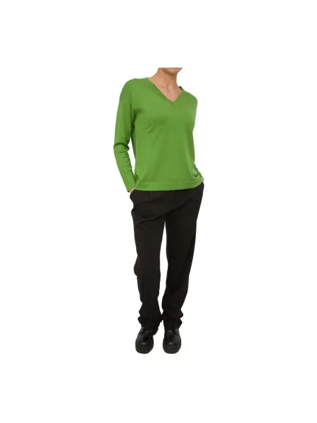 Dzianinowy sweter Max Mara zielony