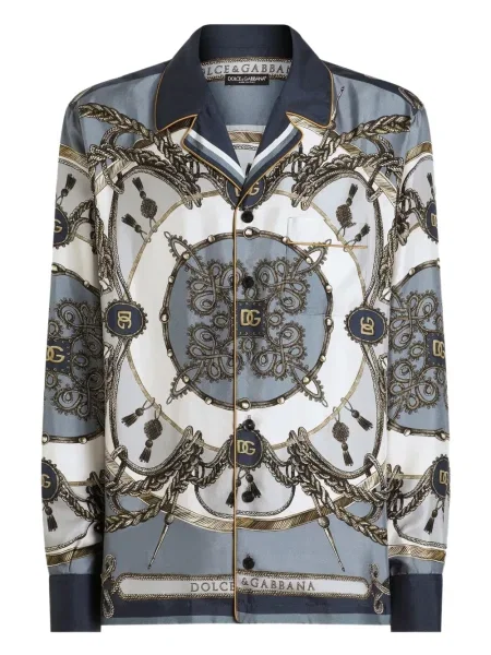 Cămașă Dolce & Gabbana cu imagine albastru