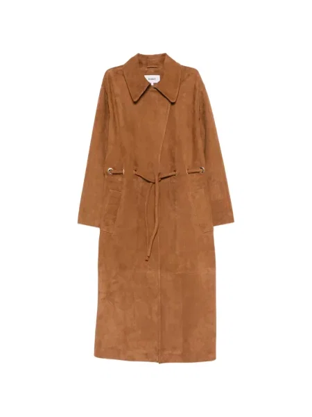 Talie palton Ba&sh din piele cu legături maro