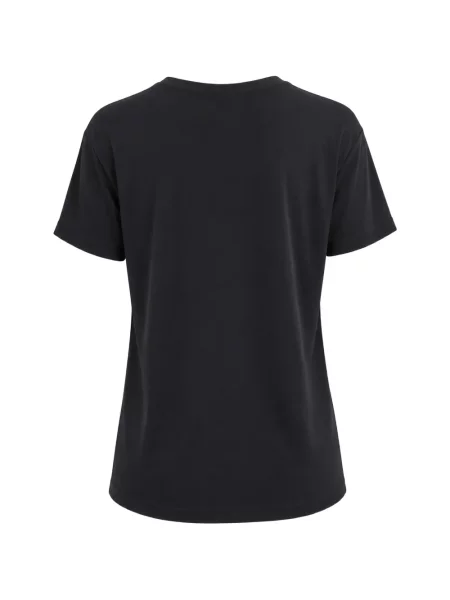 Тениска Armani Exchange с кръгло деколте с автограф черно