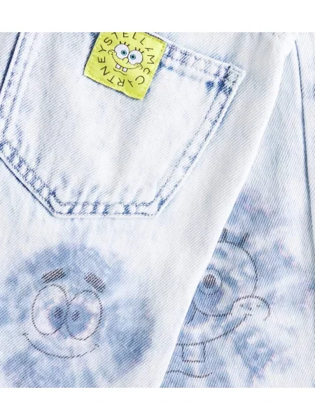 Traperice ravnih nogavica Stella Mccartney plava