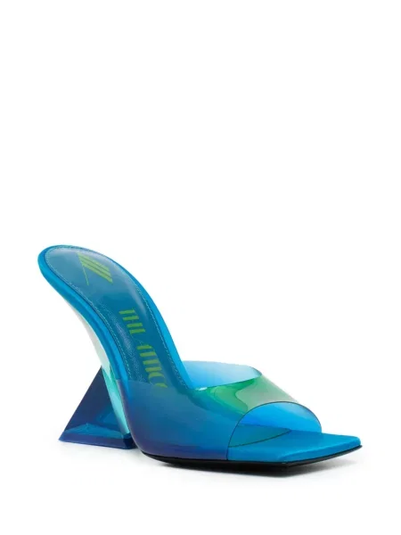 Papuci tip mules The Attico cu gradient albastru