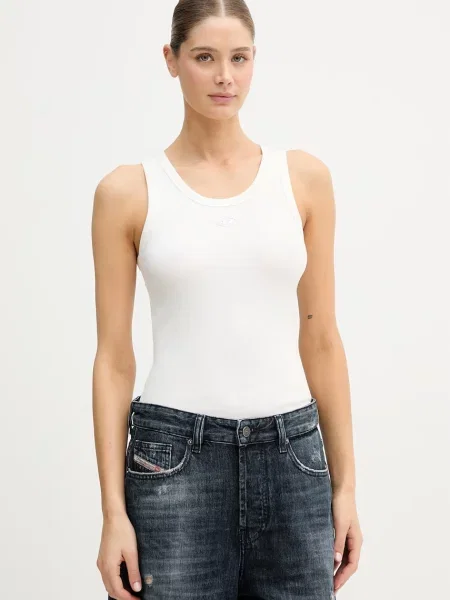DIESEL Top T-ANKI-OD natural alb