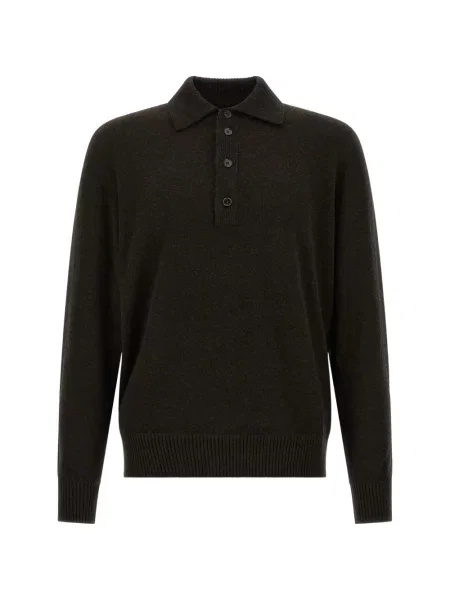 Lung tricou polo Zegna maro
