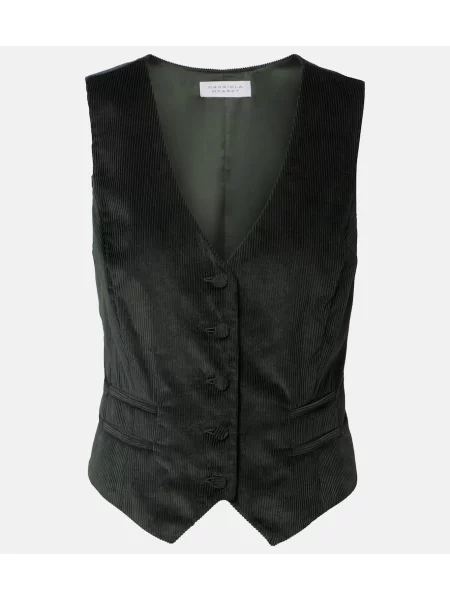 Kamizelka Gabriela Hearst sztruksowa zielona