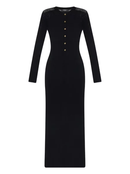 Rochie midi Versace din dantelă până la genunchi de costum negru