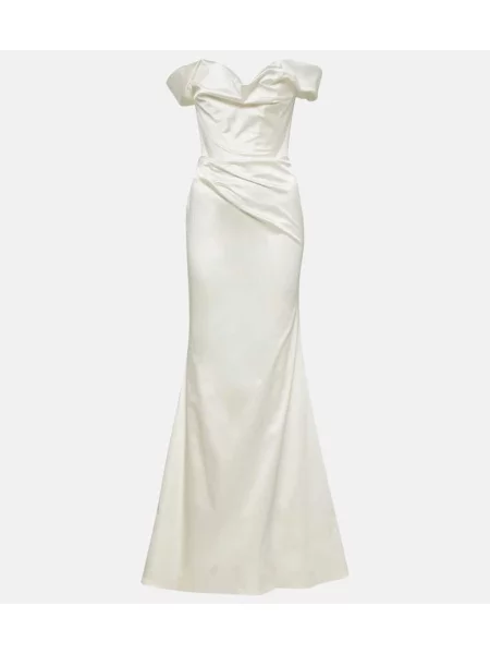 Rochie Vivienne Westwood din satin alb