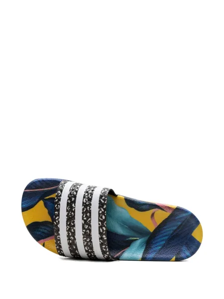 Papuci Adidas cu imprimeu geometric negru