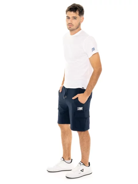 Szorty bojówki Leone Easy Stretch Twill dla mężczyzn niebieskie
