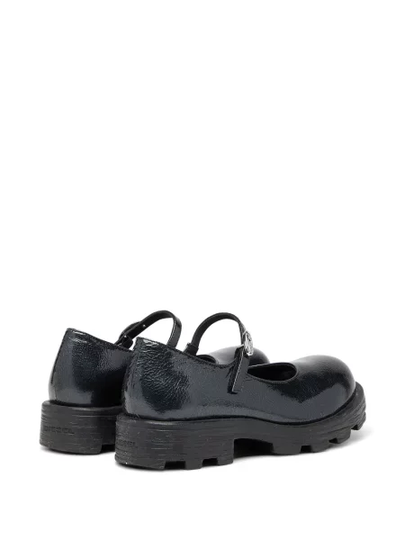 Balerini Diesel din piele de lac negru