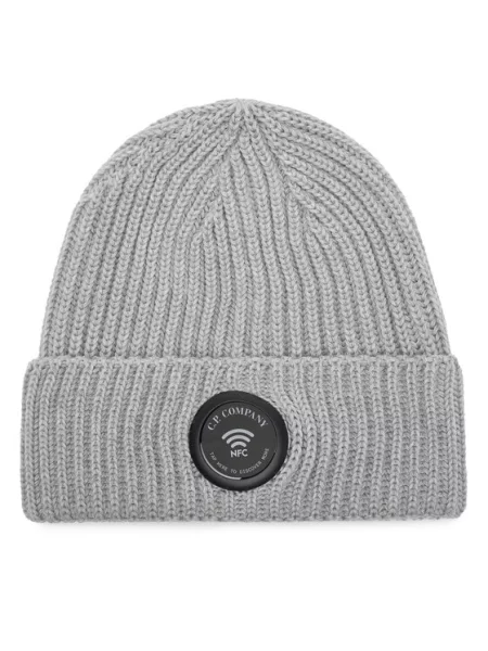 C.P. Company Vlnená čiapka C.P. Company sivá