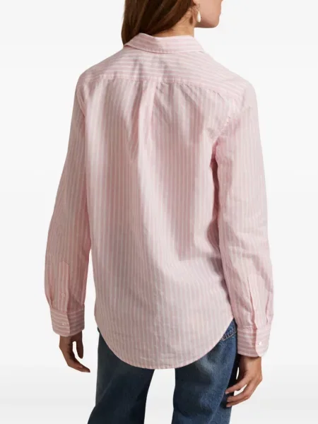Tricou polo Polo Ralph Lauren cu imagine cu dungi din țesătură twill albastru