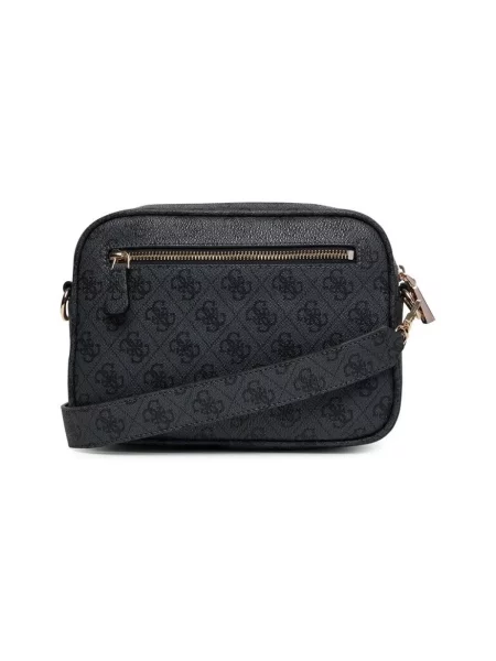 GUESS Torba preko ramena Meridian II tamo / crna siva