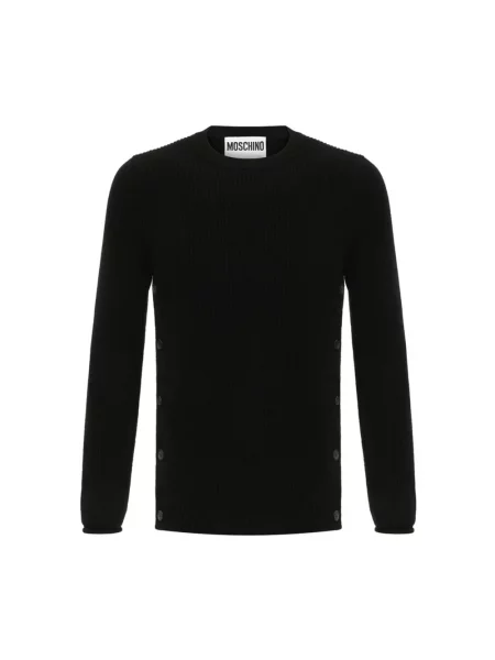 Sweter Moschino wełniany czarny