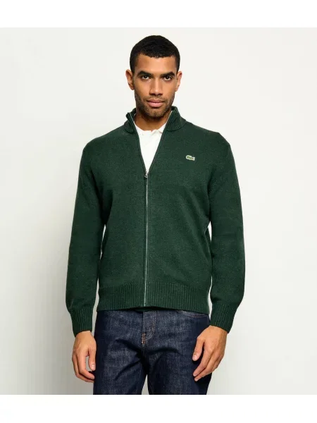 Lacoste De lână pulover verde