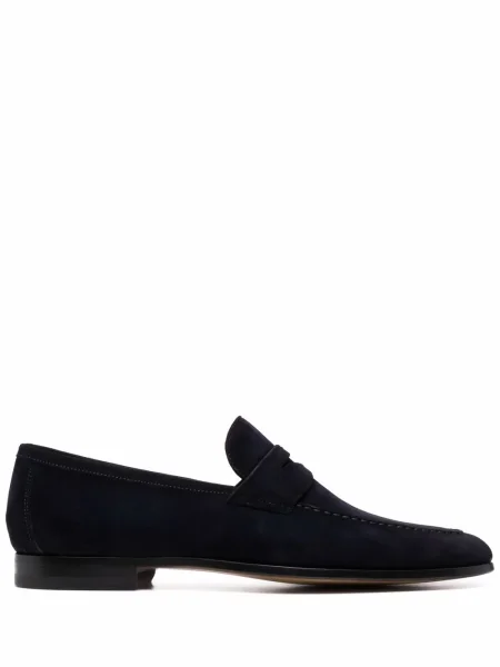 Pantofi loafer Magnanni din piele de căprioară albastru