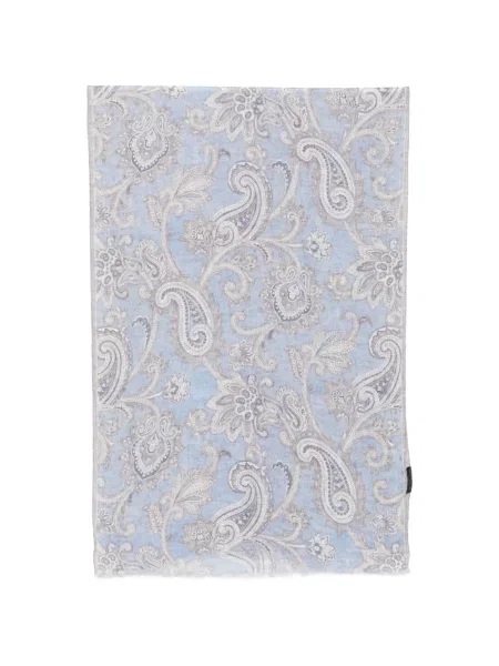 Fular Dell'oglio cu imagine cu model paisley albastru