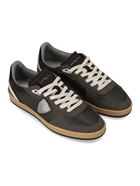 Sneakersy Philippe Model skórzane brązowe