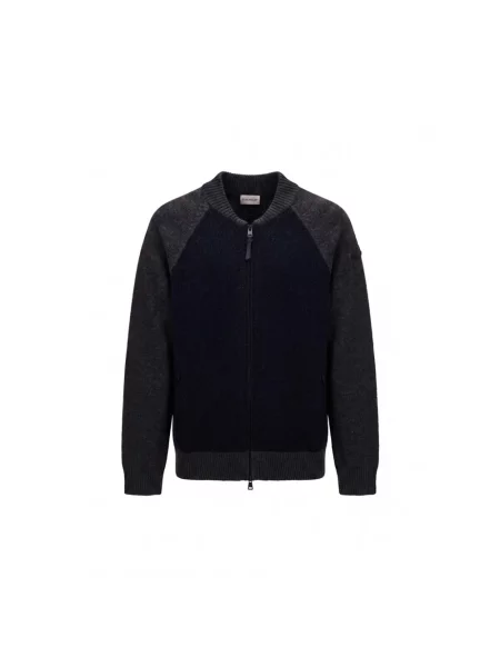 Kardigan Moncler wełniany szary