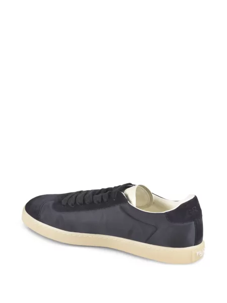 Sneakerși Prada din piele de căprioară albastru