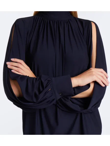 Bluză Ferragamo drapată albastru