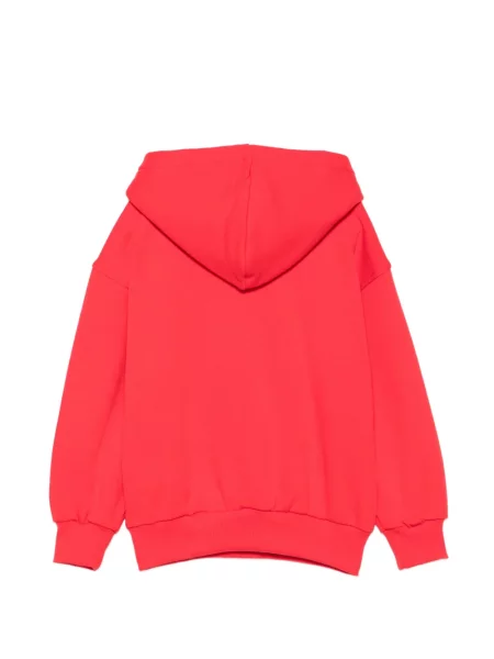 Bluza z kapturem dziecięca Moschino czerwona