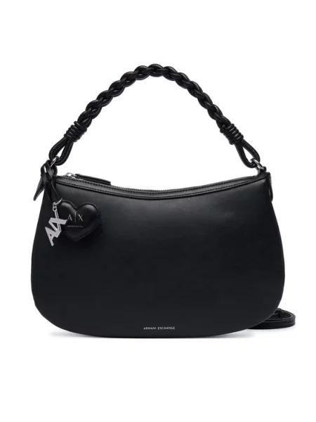 Armani Exchange torebka z imitacji skóry czarna