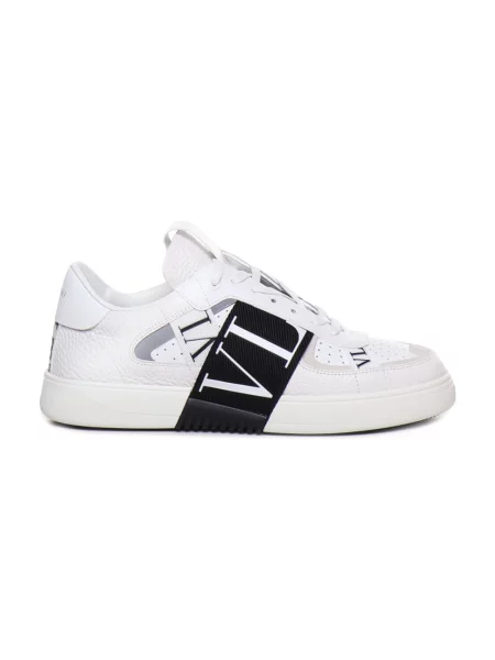 Lniane sneakersy Valentino Garavani białe