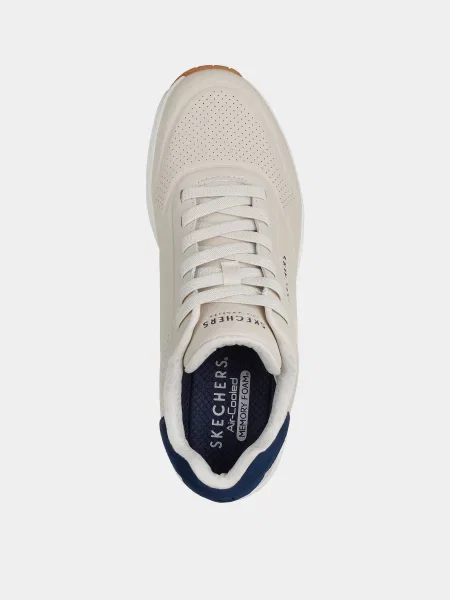 Кожаные кроссовки Skechers бежевые