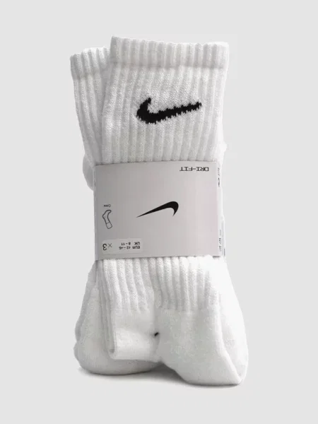 NIKE U Nk V Cush Crew 3P Value Набір шкарпеток Унісекс білий