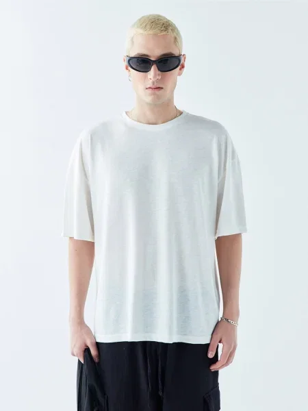 VAMOS CLO Tricou Big Spring' alb