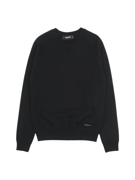Bluza Dsquared2 wełniana z logo czarna