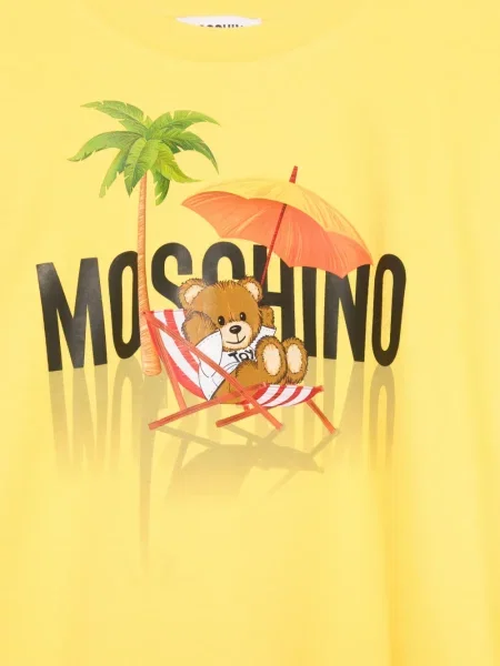 Sukienka dziecięca Moschino żółta