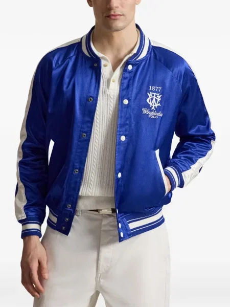 Șapcă Polo Ralph Lauren de mătase cu dungi cu cataramă albastru