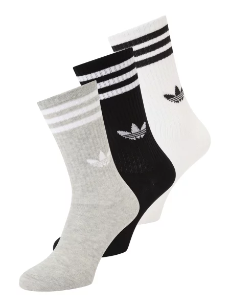 ADIDAS ORIGINALS Șosete gri / negru alb