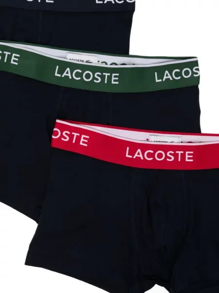 Боксерки Lacoste с автограф синьо