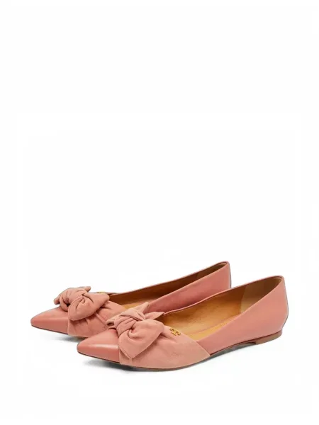 Balerini Tory Burch cu funde roz
