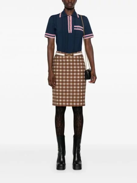 Dryžuotas palaidinė be rankovių Gucci