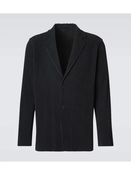 Plisované sako Homme Plissé Issey Miyake černé