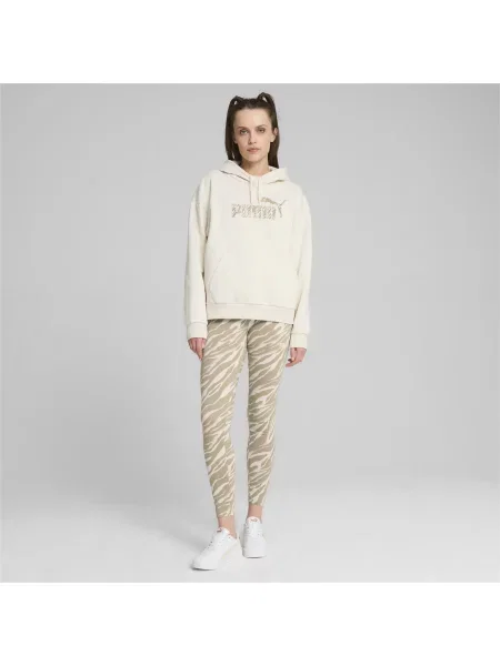 Bluza z kapturem ESS+ ANIMAL PUMA Alpine Snow White biała
