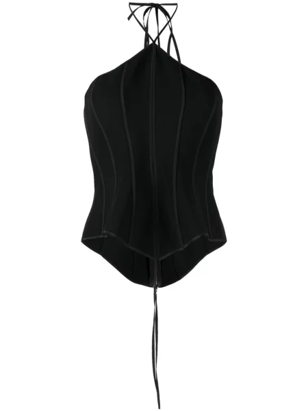 Biustonosz Maticevski z gorsetem czarny